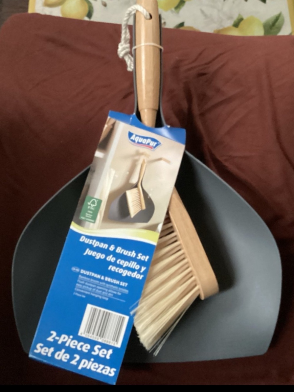 AquaPur 2-piece cleaning set (dust pan and brush set) New